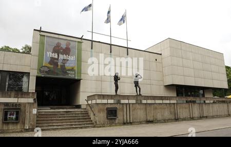 Wa ino  Aaltonen Museo di arte o di WAM. Turku. La Finlandia. Specialmente alla moderna tecnica. La mostra permanente dello scultore Waino Aaltonen. Foto Stock