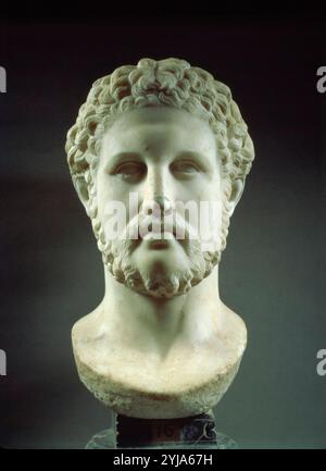 Filippo II di Macedonia 382-336 a.C. padre di Alessandro Magno copia dopo l'originale greco del IV secolo a.C.. Museo: Museo Chiarmonti, Vaticano. FILIPO II DE MACEDONIA. Foto Stock