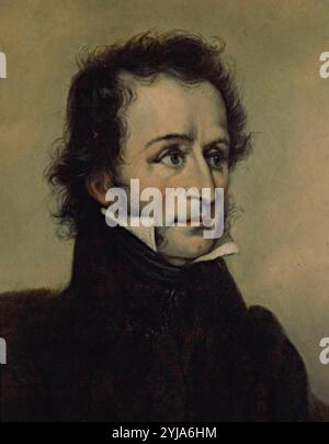 Violinista e compositore Niccolo Paganini. Museo: La Scala, Milano, ITALIA. Foto Stock