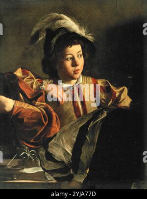 Caravaggio / "la vocazione di San Matteo (dettaglio)", 1599/1600, olio su tela, cm 322 x 340. Museo: Iglesia de San Luigi dei francesi, Roma, ITALIA. Foto Stock