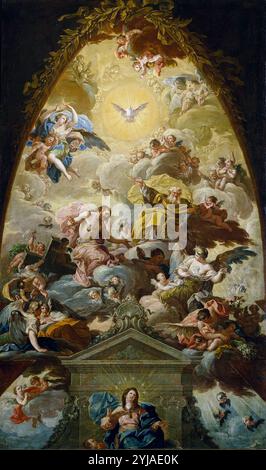 Francisco Bayeu y Subías / "l'assunzione della Vergine Maria", ca. 1760, scuola spagnola, olio su tela, 137 cm x 81 cm, P00600. MUSEO: MUSEO DEL PRADO, MADRID, SPAGNA. Foto Stock