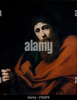 José de Ribera / "Saint Paul", 1630-1635, Scuola spagnola, olio su tela, 75 cm x 63 cm, P01074. MUSEO: MUSEO DEL PRADO, MADRID, SPAGNA. SAN PABLO. Foto Stock