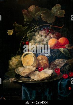 Joris van Son / 'Still Life', 1664, scuola fiamminga, olio su tela, 48 cm x 33 cm, P01774. MUSEO: MUSEO DEL PRADO, MADRID, SPAGNA. Foto Stock