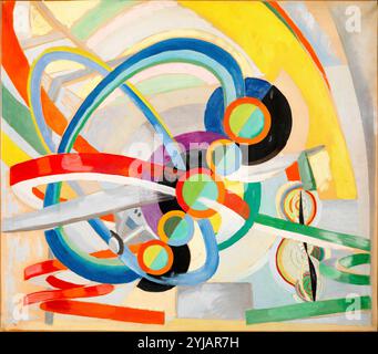 Robert Delaunay, Hélice et rythme (Propeller and rhythm), pittura astratta in olio su carta, 1937 Foto Stock