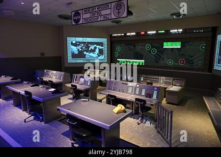 Sala di controllo missione Mercury - 1962 amicizia 7 Foto Stock