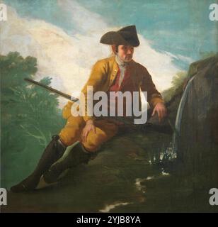 Francisco de Goya y Lucientes / 'Hunter Beside a Spring', 1786-1787, Scuola spagnola, olio su tela, 130 cm x 131 cm, P02896. MUSEO: MUSEO DEL PRADO, MADRID, SPAGNA. Foto Stock