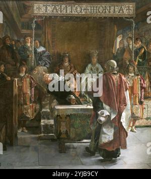 Emilio sala y Francés / "l'espulsione degli ebrei dalla Spagna (nell'anno 1492)", 1889, Scuola spagnola, olio su tela, 313 cm x 281 cm, P06578. MUSEO: MUSEO DEL PRADO, MADRID, SPAGNA. Foto Stock