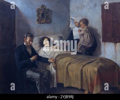 Pablo Picasso / 'Scienza e carità", 1897, olio su tela, 197 x 249,5 cm, MPB 110.046. Museo: Museu Picasso di Barcellona. Foto Stock