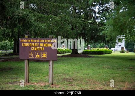 Higginsville, Missouri - sito storico Confederate Memorial State. Dopo la guerra civile, il sito ospitava veterani dell'esercito confederato. Foto Stock