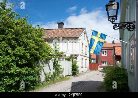 Gävle è una città nella provincia storica svedese di Gästrikland e capoluogo della provincia di Gävleborgs län., Gävle ist eine Stadt in der schwed Foto Stock