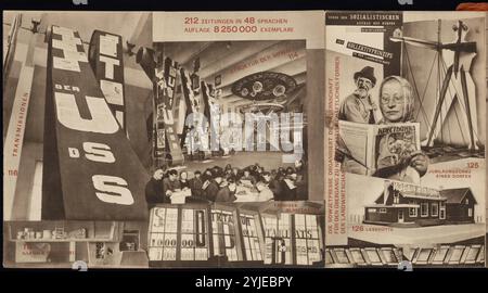 URSS. Catalogo del padiglione sovietico alla Fiera Internazionale della Stampa di Colonia. Museo: COLLEZIONE PRIVATA. Autore: EL LISSITZKY. Foto Stock