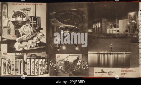 URSS. Catalogo del padiglione sovietico alla Fiera Internazionale della Stampa di Colonia. Museo: COLLEZIONE PRIVATA. Autore: EL LISSITZKY. Foto Stock