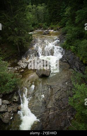 La cascata più alta del Maltatal in Carinzia, Austria, Der höchste Wasserfall im Maltatal a Kärnten, Österreich. Foto Stock