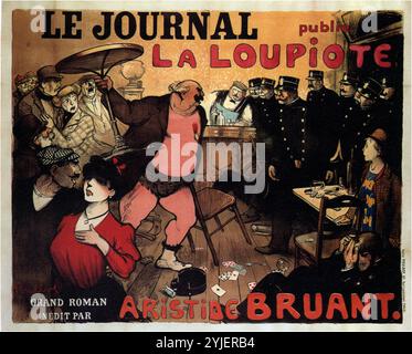 Le Journal publie la Loupiote, Grand roman par Aristide Bruant. Museo: COLLEZIONE PRIVATA. Autore: FRANCISQUE POULBOT. Copyright: Questa opera non è di dominio pubblico. È responsabilità dell'utente ottenere tutte le autorizzazioni di terze parti necessarie dal gestore del copyright nel proprio paese prima della pubblicazione. Foto Stock