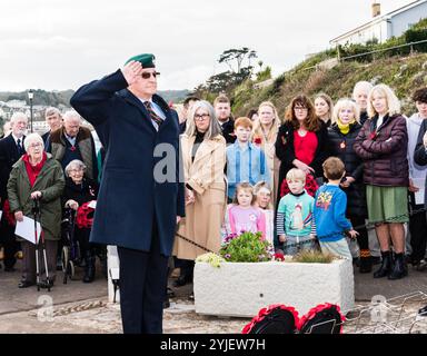 Servizio di commemorazione a Budleigh Salterton. Foto Stock