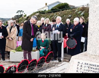 Servizio di commemorazione a Budleigh Salterton. Foto Stock