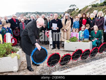 Servizio di commemorazione a Budleigh Salterton. Foto Stock