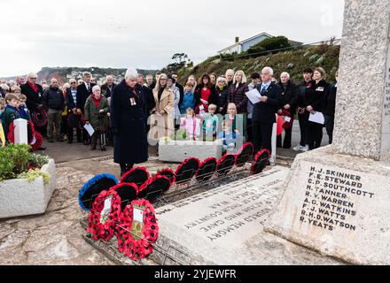 Servizio di commemorazione a Budleigh Salterton. Foto Stock