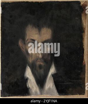 Pablo Picasso / 'MAN, dopo El Greco', c. 1898, olio su tela 34,5 x 31,2 cm, MPB 110.034. Museo: Museo Picasso di Barcellona. Foto Stock