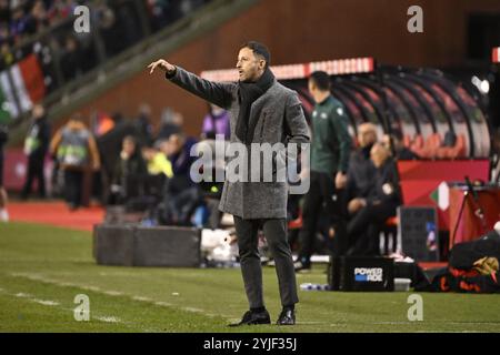 Bruxelles, Belgio. 14 novembre 2024. L'allenatore del Belgio Domenico tedesco nella foto durante una partita di calcio tra la nazionale belga dei Red Devils e l'Italia, partita 5 (su 6) nella Lega A gruppo 2 della competizione UEFA Nations League 2025, giovedì 14 novembre 2024 a Bruxelles. BELGA PHOTO DIRK WAEM BELGA PHOTO/Bruno Fahy/LaPresse BELGIUM OUT crediti: LaPresse/Alamy Live News Foto Stock