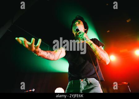 Milano, JXDN si esibisce in concerto durante il When the Music Stops Tour alla Santeria Toscana 31. Nella foto: JXDN Foto Stock