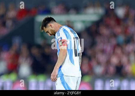 Asuncion, Paraguay. 14 novembre 2024. Lionel messi dell'Argentina, durante la partita tra Paraguay e Argentina per l'undicesimo turno delle qualificazioni FIFA 2026, allo stadio Defensores del Chaco, ad Asuncion, Paraguay il 14 novembre 2024 foto: Diana Carrillo/DiaEsportivo/Alamy Live News Credit: DiaEsportivo/Alamy Live News Foto Stock