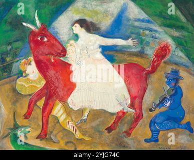 Il White Rider. Museo: COLLEZIONE PRIVATA. Autore: MARC CHAGALL. Copyright: Questa opera non è di dominio pubblico. È responsabilità dell'utente ottenere tutte le autorizzazioni di terze parti necessarie dal gestore del copyright nel proprio paese prima della pubblicazione. Foto Stock