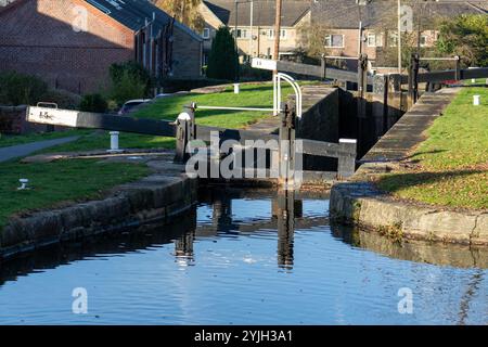 Marple è una piccola città all'interno del Metropolitan Borough di Stockport, nella Greater Manchester, Inghilterra. Si trova sul fiume Goyt 9 miglia a sud-est di Manchester, 9 miglia a nord di Macclesfield e 4 miglia a sud-est di Stockport. Foto Stock