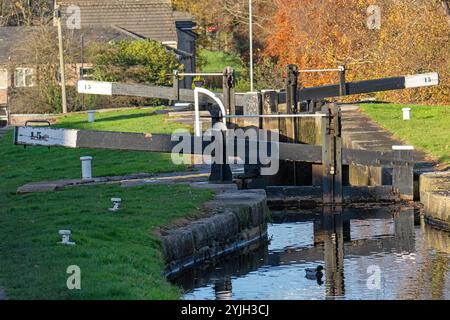 Marple è una piccola città all'interno del Metropolitan Borough di Stockport, nella Greater Manchester, Inghilterra. Si trova sul fiume Goyt 9 miglia a sud-est di Manchester, 9 miglia a nord di Macclesfield e 4 miglia a sud-est di Stockport. Foto Stock