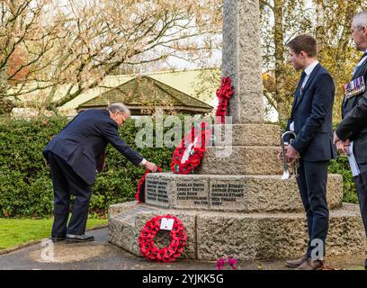 Servizio di commemorazione a East Budleigh. Foto Stock