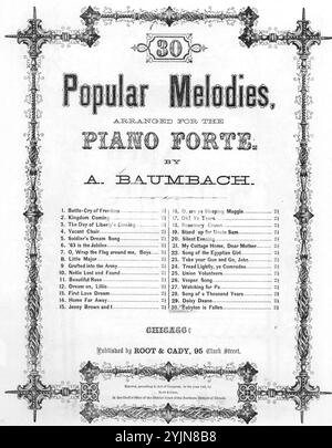 Babylon is Fallen, opera, Henry C. (Henry Clay), 1832-1884 (compositore), Baumbach, A. (arrangiatore), Root & Cady, Chicago, 1863., Stati Uniti, storia, Guerra civile, 1861-1865, canzoni e musica, musica per pianoforte, arrangiate, Spartiti, cataloghi, canzoni popolari del giorno, canzoni e musica, guerra e conflitto, guerra civile e ricostruzione (1861-1877), musica associata al lato dell'Unione, spartiti Foto Stock