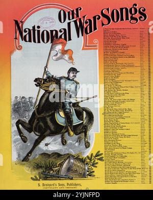 Our Captain's Last Words, Work, Henry C. (Henry Clay), 1832-1884 (compositore), S. Brainard's Sons, Cleveland, 1895. canzoni popolari del giorno, canzoni e musica, guerra e conflitto, guerra civile e ricostruzione (1861-1877), solo copertina, musica associata al lato dell'Unione, spartiti Foto Stock