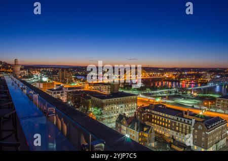 alba su cincinnati, ohio Foto Stock