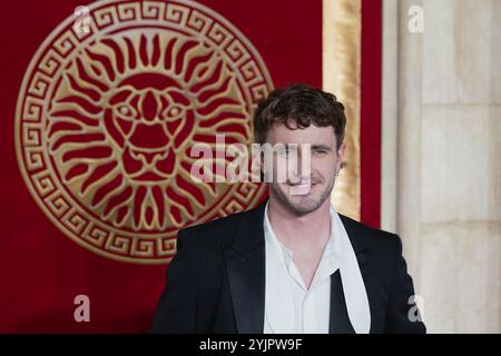 Londra, Regno Unito. 13 novembre 2024. Paul Mescal partecipa al Gladiator II Global Premiere Red Carpet Arrivals a Leicester Square, 13 novembre 2024 a Londra, Inghilterra, Regno Unito. Credito: S.A.M./Alamy Live News Foto Stock