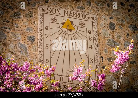 Casa Museo de Son Marroig , terraza sobre el Mediterráneo, Valldemossa, Maiorca, Isole baleari, spagna, europa Foto Stock
