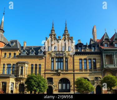 Case Art Nouveau a Cogels-Osylei, Anversa, Belgio Foto Stock