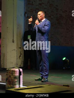 15 novembre 2024, Rio De Janeiro, Rio De Janeiro, Brasile: Rio de janeiro (rj), 11/15/2024 Ã¢â‚¬' g20/palestra/cafu/rj - ex calciatore cafu durante un panel; un agente di trasformazione sociale durante il g20, tenutosi nella città di rio de janeiro, questo venerdì 15 novembre 2024. (Foto: Onofre Veras/Thenews2/Zumapress) (immagine di credito: © Picasa/TheNEWS2 tramite ZUMA Press Wire) SOLO PER USO EDITORIALE! Non per USO commerciale! Crediti: ZUMA Press, Inc./Alamy Live News Foto Stock