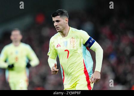 Parken, Copenaghen, Danimarca. 15 novembre 2024. Danimarca contro Spagna, a Parken, Copenaghen, Danimarca. Ulrik Pedersen/CSM/Alamy Live News Foto Stock