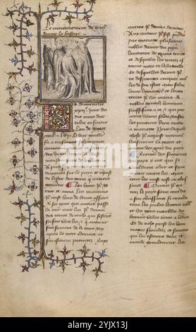 L'incoronazione di Guglielmo i; Chronique de Normandie, intorno al 1400-1415. Foto Stock