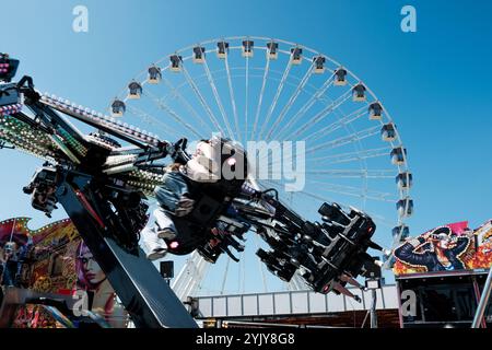 Newcastle Regno Unito: 26 giugno 2024: Fiera funebre Newcastle Hoppings nella giornata di sole Foto Stock