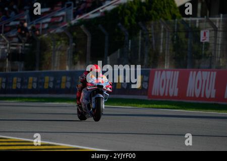 Barcellona, spagnolo. 16 novembre 2024. 15 novembre 2024, Circuit de Barcelona-Catalunya, Barcelona, MotoGP Motul Solidarity Grand Prix di Barcellona, nella foto Marc Marquez dalla Spagna, Gresini Racing Credit: dpa/Alamy Live News Foto Stock