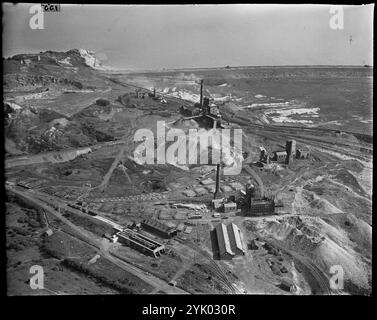 Hodbarrow Iron ore Mines, Millom, Cumbria, c1930. Foto Stock