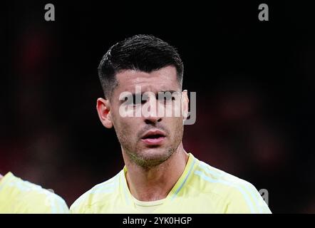 Parken, Copenaghen, Danimarca. 15 novembre 2024. Danimarca contro Spagna, a Parken, Copenaghen, Danimarca. Ulrik Pedersen/CSM/Alamy Live News Foto Stock