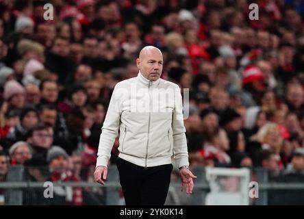 Parken, Copenaghen, Danimarca. 15 novembre 2024. Danimarca contro Spagna, a Parken, Copenaghen, Danimarca. Ulrik Pedersen/CSM/Alamy Live News Foto Stock