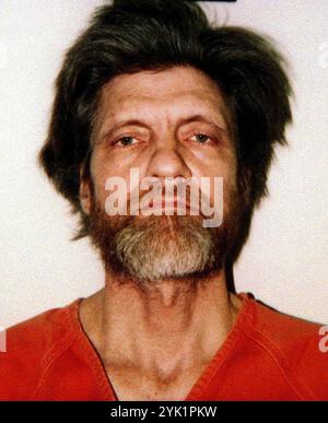 Foto dell'Unabomber, Theodore Kaczynski. Foto scattata dall'FBI nel 1996. Foto Stock