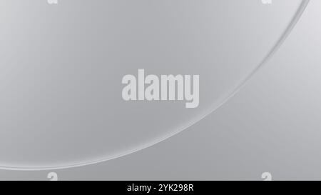Sfondo astratto in tonalità di grigio con curve uniformi e texture omogenee. Perfetto per progetti di design minimalista e moderno. Foto Stock