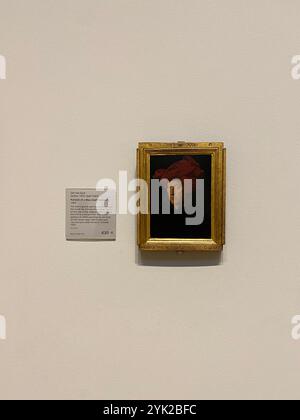 Ritratto di un uomo - Ritratto di un uomo in un turbante - Ritratto di un uomo in un turbante rosso Jan Van Eyck National Gallery Londra Foto Stock