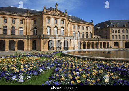 Francia, Lorena, Metz, Place de la Comédie, Théatre Foto Stock