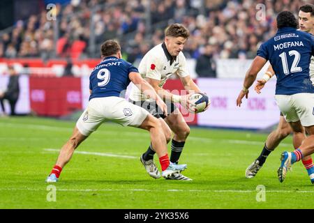 Saint Denis, Francia. 16 novembre 2024. Bauden Barrett durante l'Autumn Nations Series 2024, partita di rugby a 15 tra Francia e nuova Zelanda il 16 novembre 2024 allo Stade de France di Saint-Denis vicino Parigi, Francia - foto Nathan Barange/DPPI Credit: DPPI Media/Alamy Live News Foto Stock