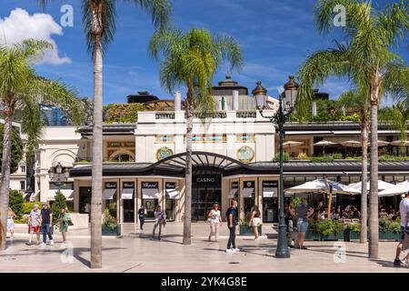 Casinò di Monte Carlo, Place du Casino (Piazza del Casinò), Monte Carlo, Monaco, Francia meridionale, Costa Azzurra, Europa Foto Stock